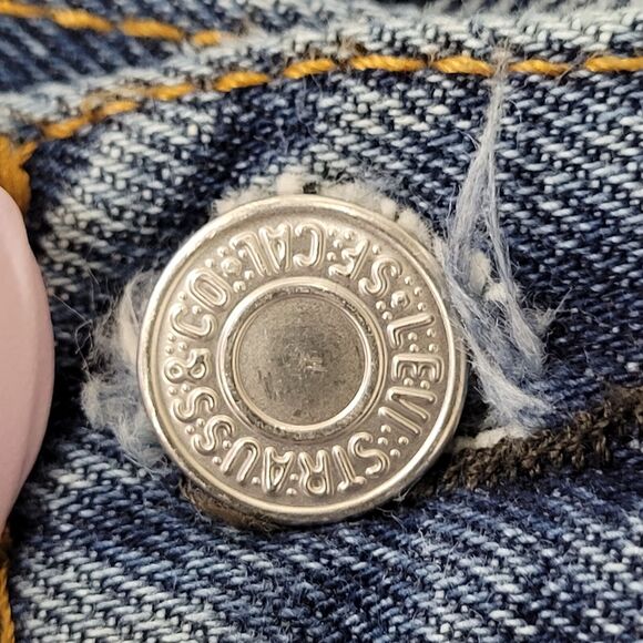 LEVIS 505 Straight Jeans 34x30 Faded Blue - Picture 5 of 16